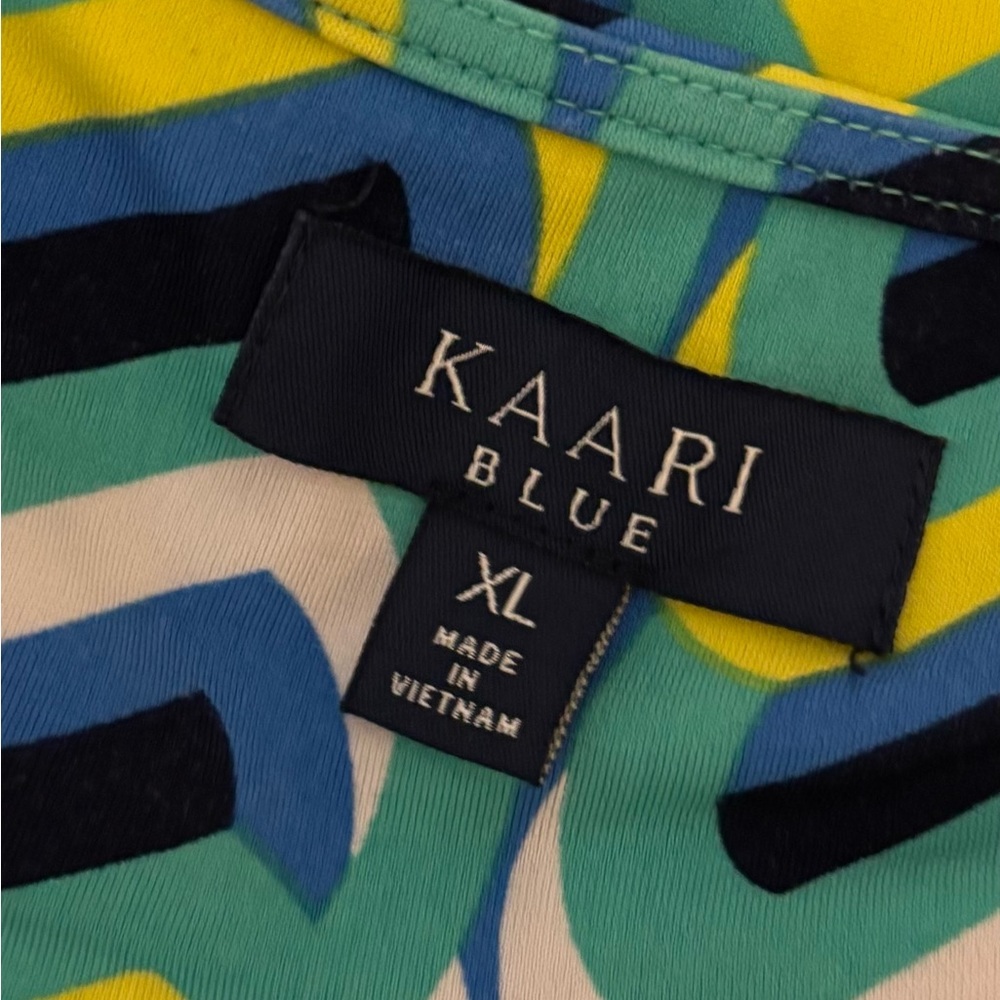 🐠 Kaari Blue Multicolor Abstract Romper - Picture 4 of 5